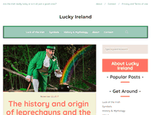 Tablet Screenshot of luckyireland.com